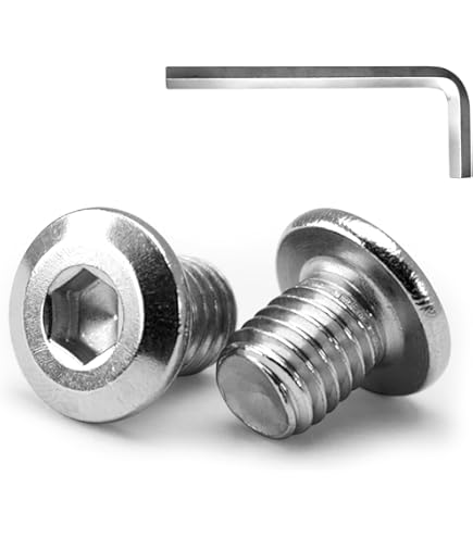 20 stuks M8 x 30 mm lenskopschroeven met flens binnenzeskant aandrijving roestvrij staal A2 V2A schroeven volledige schroefdraad met binnenzeskantsleutel