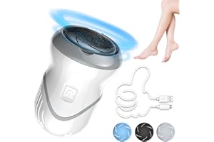 Keyck Foot File Electric Pedicure Sets for Feet Rechargeable Waterproof Hard Skin Remover Foot Care Tool Professional Feet Machine for Dead Dry Skin Calluses Cracked Heels Gifts for Women and Men