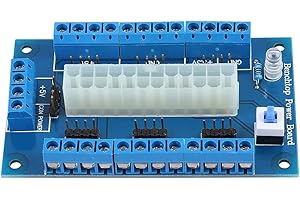 TOSUNY ATX Benchtop Adaptateur Alimentation, Module de Carte d'alimentation ATX 24/20Pin Adaptateur de Module de Carte de dérivation pour Ordinateur PC Compatible avec des en-têtes 20/20 + 4/24 Broches