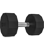 Haltères Courts Hexagonaux HOMCOM - 2 X 8 Kg, Poignée Moletée Confortable