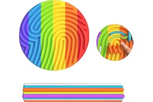 Meloditrunk Sensorik Activity Board, Schillern Sensorisches Spielzeug Aktivitätsbrett zur Stressabbau, ADHD und Autismus, Silikon Fidget Spielzeug mit 11 Stäbe für Kinder ab 3 Jahr & Erwachsene