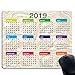 Price comparison product image 2019 new yellow ripple calendar mouse pad for computer