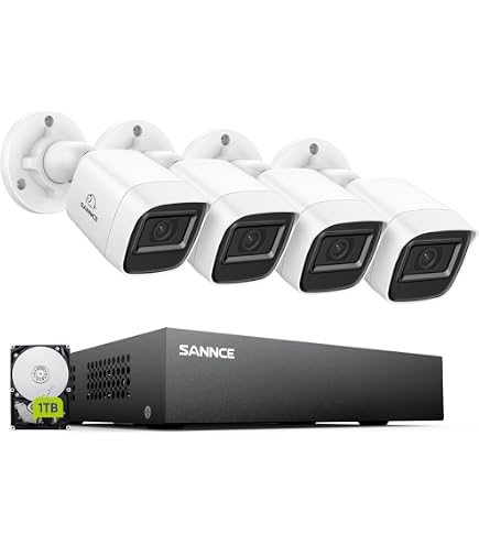 SMONET【8CH Expandable】CCTV Camera System Outdoor,8-Channel 1080P