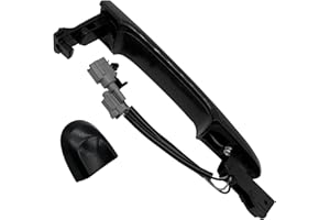 MCamooer Vorderer rechter Beifahrerseite-Außentürgriff, kompatibel mit Nissan Juke F15 2010–2022, Schwarz, 80644-1FA5A, 80644-3WC2A, 80640-3WC2A