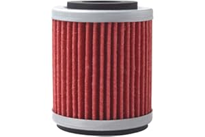 AHL- Motocicleta Filtro de Aceite oil filter para YAMAHA YFM350X WARRIOR 350 1987-2004(amarillo)