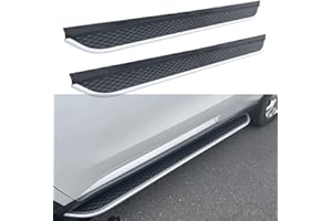 FENQING-Y 2 estribos laterales de aluminio para Toyota Grand Highlander 2023 2024, barras Nerf (con soportes)