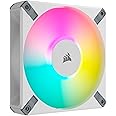 Corsair iCUE AF120 RGB ELITE de 120 mm Ventilador PWM - Ocho LED RGB - Tecnología AirGuide - Rodamiento Dinámico por Líquido 