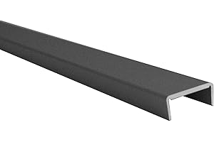 HOMEWELL - Profilé U pour habillage de chant 9x21.5x9, Brut, lg 1000mm