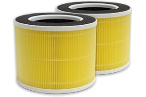PUREBURG Lot de 2 filtres HEPA de rechange à 4 étapes compatibles avec les purificateurs d'air RENPHO RP-AP088W/RP-AP088B, numéro de pièce RP-AP088-f1(RP-AP088-f2)