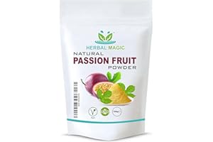 Herbal Magic's Pure &Natural Passion Fruit Powder,sprinkle on fresh fruit or granola,sparkle your smoothies,juices,use in raw food recipes or simply add to water.(100 g - Pack of 1)