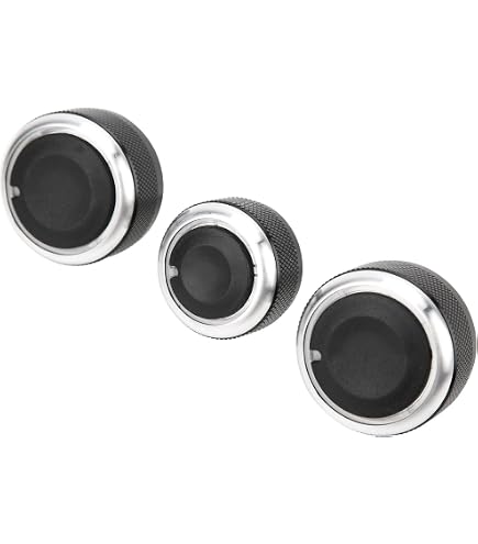 3 pz/Set Auto Aria Condizionata Manopola Manopola AC per Volkswagen Polo MK4 MK5 9N 9N3 6R Interruttore di Controllo del Calore Manopole Accessori Auto