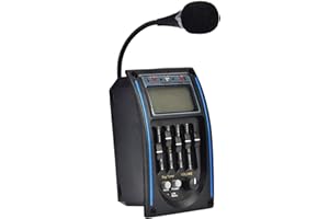 ALOMEJOR Equalizer per Guitar Pickup - Preamp con EQ a 5 Banche, Sistem di Tuning Piezo con Display LCD per Chitarra Acustica
