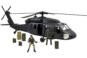 WORLD PEACEKEEPERS from Peterkin | 60cm Black Hawk Helicopter with Military Figures | 1:18 Scale | Action Figures & Accessories | Ages 3+