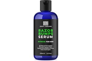 Razor Bumps Serum for Men - Ingrown Hair Treatment - Razor Bump Solution for Body – All Natural Solution No Chemicals, After Shave & Razor Burn Treatment | Made In UK | (100ml) By Sera Organics