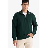 DeFacto Regular Fit Dik Yaka Yarım Fermuarlı İ&ccedil;i Yumuşak T&uuml;yl&uuml; Basic D&uuml;z Sweatshirt X7405AZ25AU
