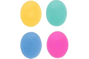 BIVBWQU 4 Pezzi Spazzola Pulizia Viso in Silicone, Spazzola Viso Pulizia, Pennelli per la Pulizia del Viso, Morbido Viso Pulizia Pennello, per Esfoliazione Del Viso Massaggio Pulizia Dei Pori