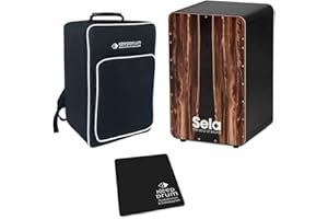 LIAKAI Sela SE089 Cajon CaSela Black Dark Nut + Keepdrum Bag + Seat Pad