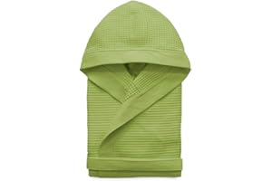 Morbidissimi Accappatoio Bambino/Ragazzo Nido d‘Ape 4 a 16 Anni Z055 10-12 Anni Verde