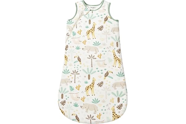 ToyaTec Babysovsäck 2,5 Tog Supermjuk Rayon Tillverkad av Bambu, Babysovsäck i Bambufiber Höst Vinter Sovfilt (Giraff, S)