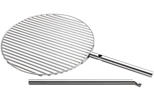 höfats - Grille Triple 55 - transforme Le Foyer Triple en Gril - réglable en Hauteur et orientable - Acier Inoxydable - Ronde - Accessoires pour Foyer Triple