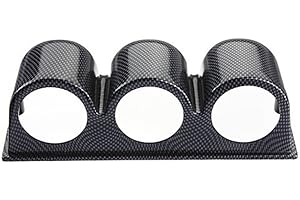 Mintice Kohlefaser 2" 52mm 3X Pod Universal Dreifach-Loch Gauge Pod Halter Halter Gauge Halterung Instrumentenhalter