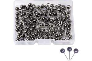 SSRDFU punaises - Map Pins Lot de 200 épingles à tête pour Tableau d'affichage et Tableau d'affichage en Plastique avec Pointe en Acier pour Aiguilles Map Pin