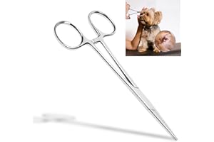 ICYWINK Pinze emostatica,Pinza per Pesca,Pinzette piercing,Pinze per animali domestici in acciaio inossidabile Adatto per Bloccaggio per Pulizia dell'Orecchio di Animali Domestici[12.5cm] (1 pcs)