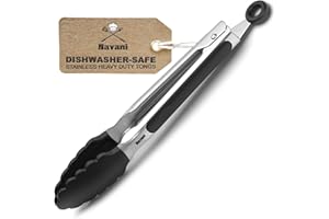 Navani 9inch Silicone Tongs for Cooking, Air Fryer & Salad