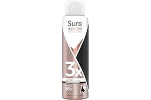 Sure Women Maximum Protection Invisible Antiperspirant Body Spray Deodorant with 3x stronger* sweat protection for 96 hour protection against sweat and odour 150 ml