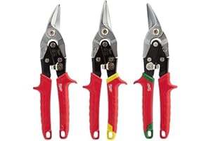 Milwaukee 48224533 - Set di 3 cesoie per lamiera