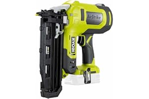 RYOBI R16GN18-0 18V ONE Plus Cordless 16 Gauge Nailer Bare Tool, One Size, Hyper Green