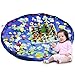 Produktbild Hiveseen Kinder Spielmatte Aufräumsack Spieldecke, Foldable Spielzeugsack Durchmesser 150CM, Play and Go Spielsack, Aufbewahrungssack für Spielzeug, Spielteppich Sack für Lego Duplo