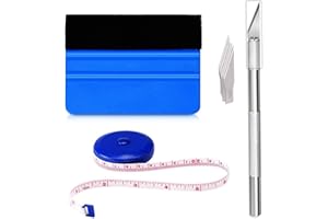 Ewrap Vinyl Wrap Tools Window Tint Film Kit Wallpaper Kit with Felt Edge Vinyl Squeegee, Tape Measure, Trimmer, for Installing Car Vinyl&Film, Craft Vinyl, Wallpaper