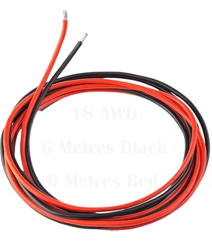 Cable De Batería Hi-Flex EBROM, 10 Mm², Cobre OFC 99,9% - Muy Flexible Para Coche, Caravana, Audio O Instalaciones Eléctricas