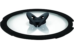 Tefal Ingenio Couvercle en Verre 24cm, Rangement Facile, Gain de Place, Poignées Pliables, Chauffage Plus Rapide, Compatible Ingenio Cookware, Passe au Lave-Vaisselle, Qualité Supérieure, L9846554