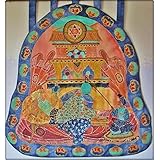 Farbenfroher Wandbehang Wandteppich Wand Decor Seidenmalerei Alladin