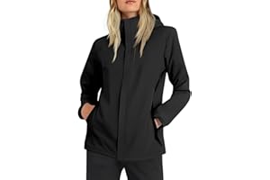 TOFOTL Mantel Spolverino Donna Giacca Antivento Giubbino Leggero Poncho Bicicletta Protezioni 3 Pioggia Pile Montagna