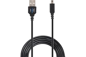 Exlene® Nintendo 3DS USB Câble d'alimentation Chargeur Jouer pendant la charge pour Nintendo 3DS, 3DS XL, 2DS, 2DS XL LL, DSi, DSi XL -4ft / 1.2m (noir)