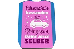 ‎SPEECHEESE speecheese Prinzessin Parkscheibe mit Spruch Führerschein bestanden Auto-Zubehör für volljährige Fahrer Vermeide Strafzettel beim Parken Frauen Pink Mädchen