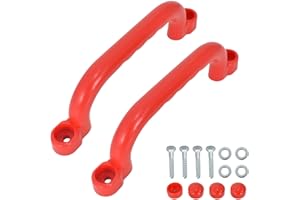 Anseom 1 Paio Maniglie di Sicurezza per Bambini, Maniglie di Sicurezza Antiscivolo per Parco Giochi, Maniglie in Plastica per Struttura da Arrampicata Casette D'Albero