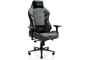 VALK Freya - Silla Gaming Tela Transpirable Ergonomica Profesional, Reclinable 160º, Reposabrazos 4D, Cojines Memory Foam, Silla Gamer Silla Escritorio Oficina, Creada en España (Gris)