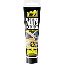 Uhu Montaggio A Tubo, 6 Pezzi, Colla Di Montaggio Ad Alta Resistenza Per Quasi Tutte Le Applicazioni, 165 G