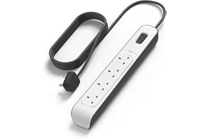 Belkin 4 Way/4 Plug 2 m Surge Protection Extension Lead Strip, White