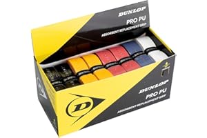 DUNLOP SPORTS Dunlop Unisex Adult Pro PI Squash Racket Replacement Grip, Mix, One Size