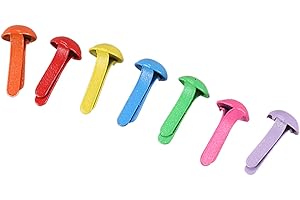 CESUO Lot de 200 attaches parisiennes Multicolore Papier craft Estampillage Scrapbooking Bricolage Outil 4,5 mm