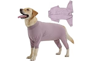 LIANZIMAU Dog Bodysuit After Surgery Female Male - Long Sleeve Surgery Body Dog Castration Leak Protection Dog for Large and Medium Dogs One-Piece Operation Recovery Suit Collar Alternative