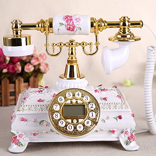 spécification téléphone antique européenne de téléphonie fixe antique mode rétro créatif ménage de téléphone fixe (édition normale, la version haut-parleur, la version mains-libres rétro-éclairé) ( couleur : Regular Edition )