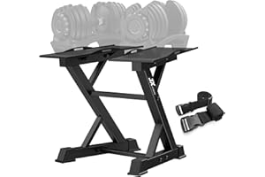 JX FITNESS Adjustable Dumbbell Rack Home Gym Weight Rack, Dumbbell Stand, Black