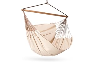 LA SIESTA Habana Nougat - Chaise-hamac lounger en coton bio