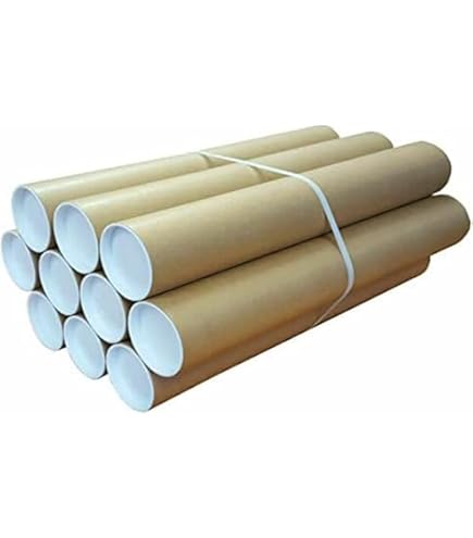 10 X (Size 50mm-A2) Cardboard Postal Tubes Strong Quality Mailing Shipping Dispatching Brown - View #7